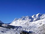 21 Nangpa La, Jobo Rinjang, Lunag IV and Unnamed Mountains From Cho Oyu Intermediate Camp